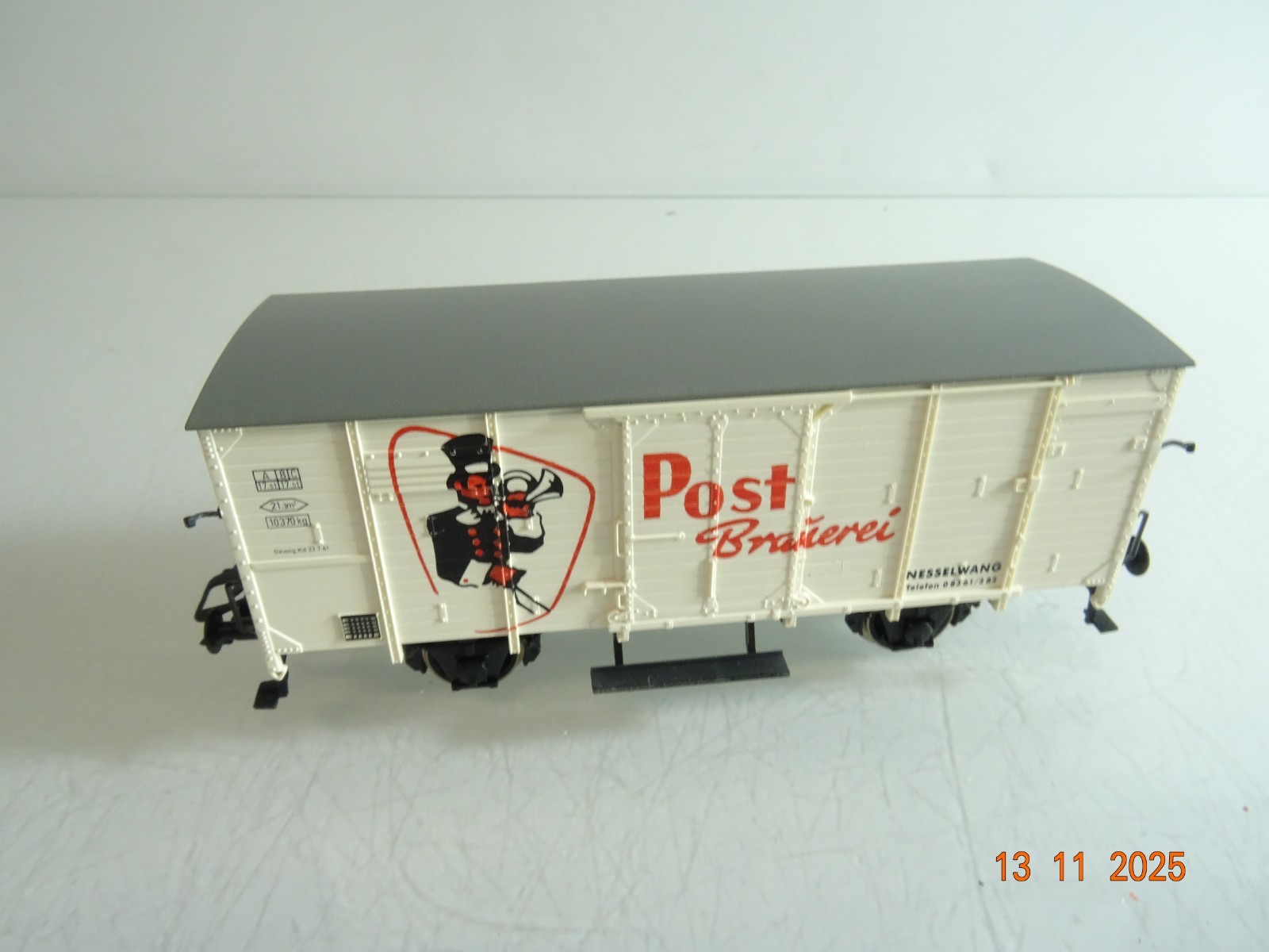 Roco H0 gedeckter Güterwagen Post Brauerei Nesselwang RR4522 o. – Bild 3