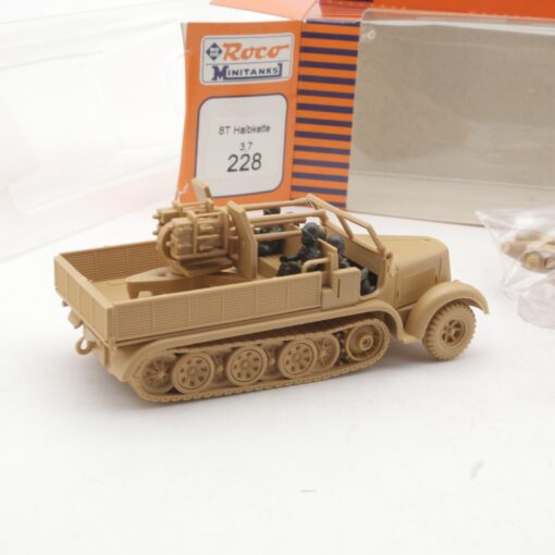 Roco Minitanks 1:87 8T Halbkette Flak 3,7 in OVP RR806 – Bild 4