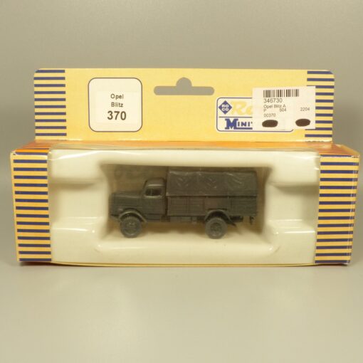 Roco Minitanks 1:87 H0 370 Opel Blitz A Pritsche Plane LKW Militär in OVP EX7757 – Bild 5