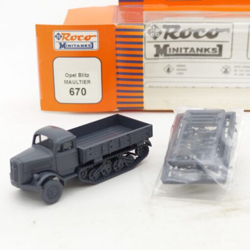 Roco Minitanks 1:87 H0 670 Opel Blitz Maultier Militär in OVP EX7673