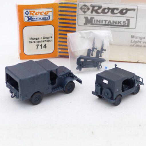 Roco Minitanks 1:87 H0 714 Munga + Dodge Bereitschaftspolizei in OVP EX7688 – Bild 3
