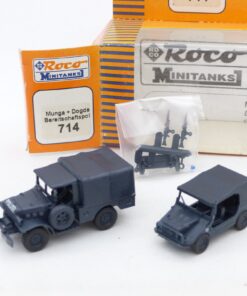 Roco Minitanks 1:87 H0 714 Munga + Dodge Bereitschaftspolizei in OVP EX7688