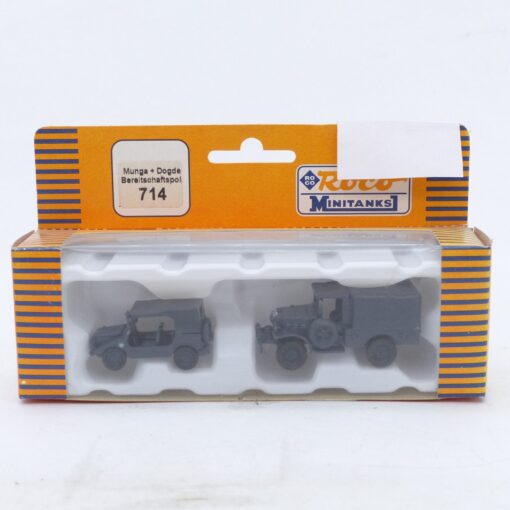 Roco Minitanks 1:87 H0 714 Munga + Dodge Bereitschaftspolizei in OVP EX7688 – Bild 4