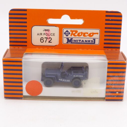Roco Minitanks H0 1:87 Nr.: 672 Willys Jeep Air Police, in OVP EX1939 – Bild 4