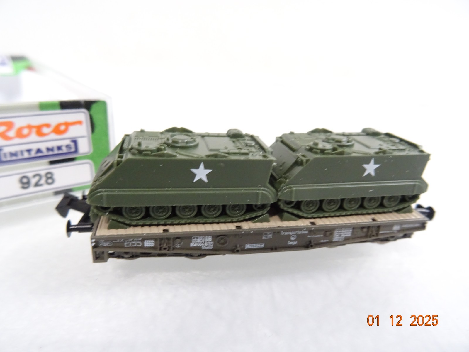Roco Minitanks N 928 Schwerlastwagen mit Panzern der DB in OVP RR5149