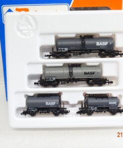 Roco N 24010 Kesselwagen-Set 4tlg. BASF der DB in OVP JL2472