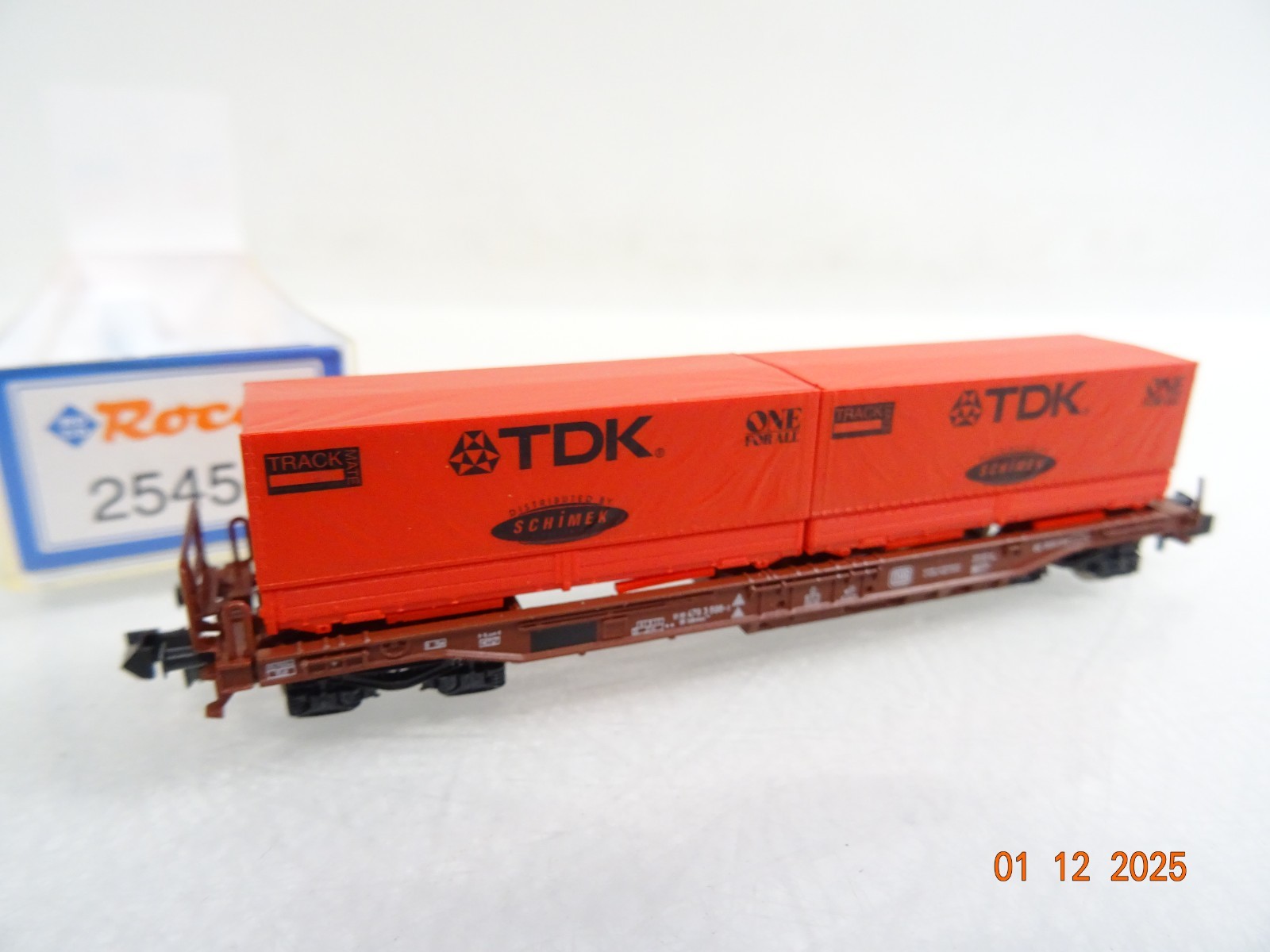 Roco N 25450 Taschenwagen mit Wechselpritsche TDK in OVP RR5150 – Bild 3