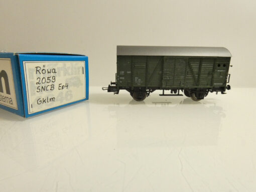 Röwa H0 2059 gedeckter Güterwagen Gklm Ep.4 der SNCB in EVP AR3155
