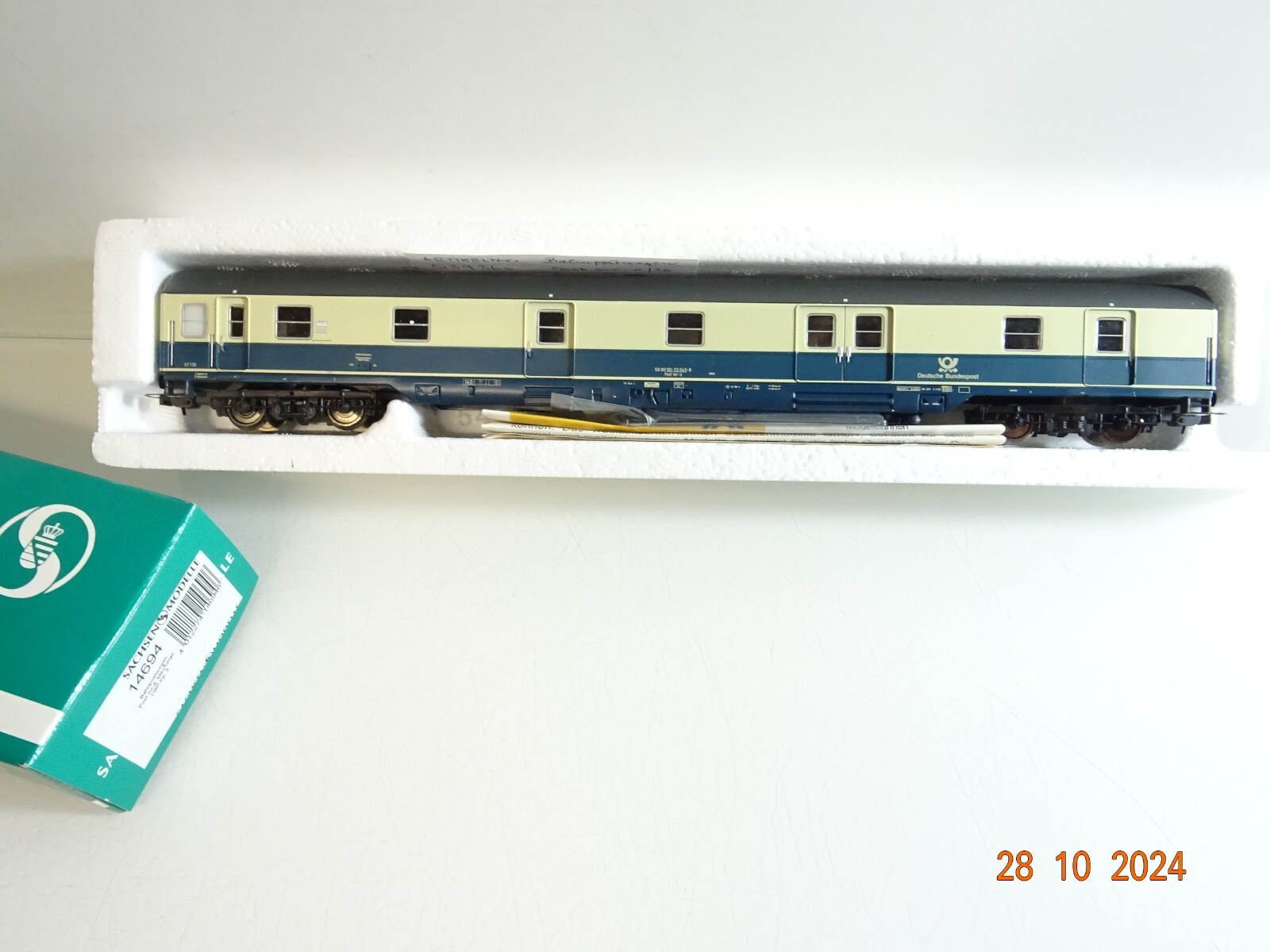 Sachsenmodelle H0 14694 Bahnpostwagen der DBP in OVP PR3548