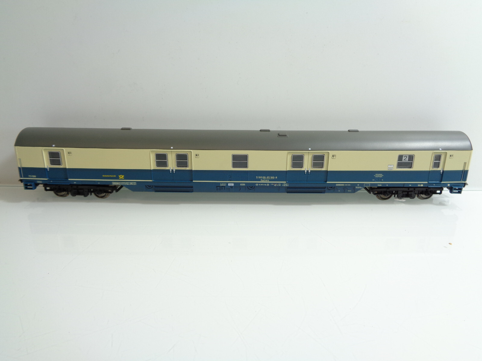 Sachsenmodelle H0 74559 Bahnpostwagen mrz Epoche V der DPAG in OVP JD5925 – Bild 3
