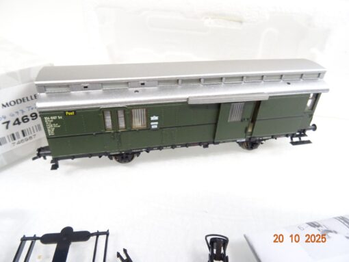 Sachsenmodelle H0 74698 Pack/Postwagen der DB in OVP RR4237 – Bild 3