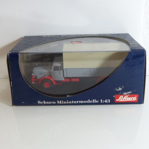 Schuco 1:43 03041 Büssing 8000 Planen-LKW neutral in OVP EX3488 – Bild 4