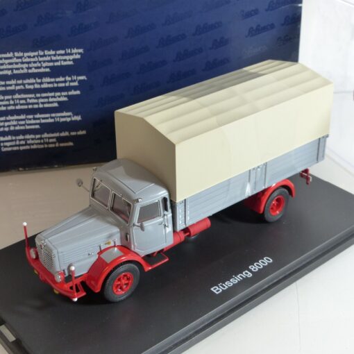 Schuco 1:43 03041 Büssing 8000 Planen-LKW neutral in OVP EX3488