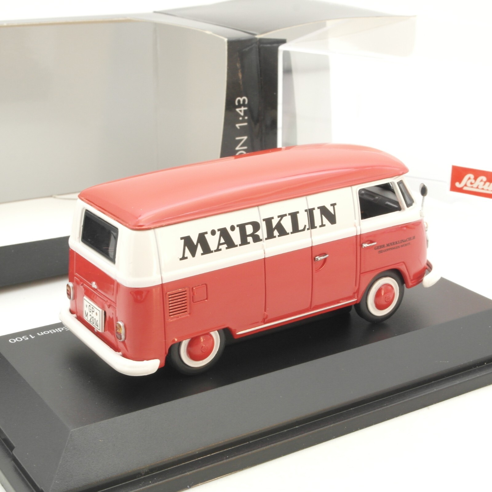 Schuco 1:43 45 036 9100 VW T1 Kastenwagen Märklin neuwertig in OVP RG8550 – Bild 3