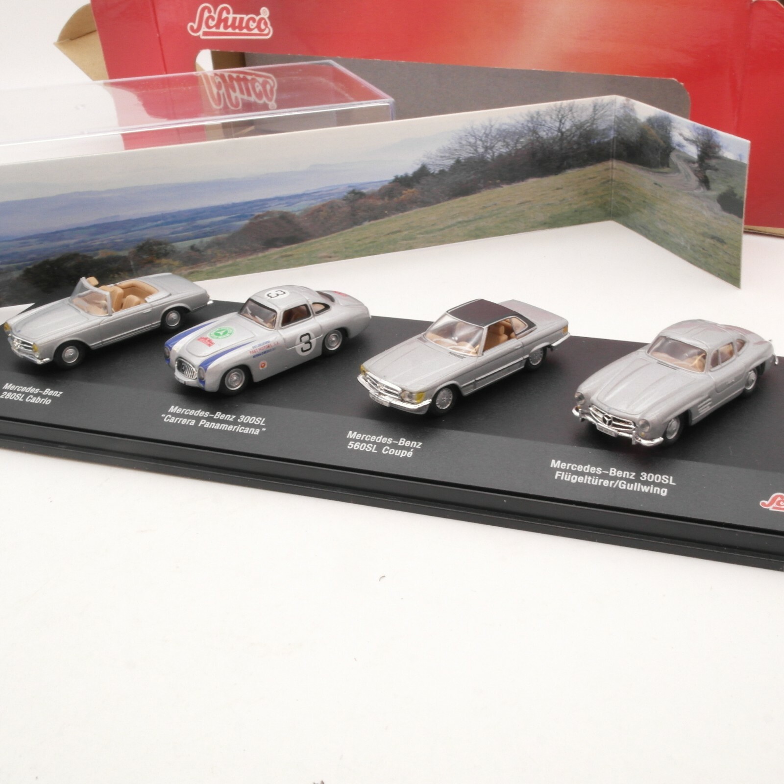 Schuco 1:72 Set 4 verschiedene Mercedes Benz SL Modelle in OVP RI1006 – Bild 4