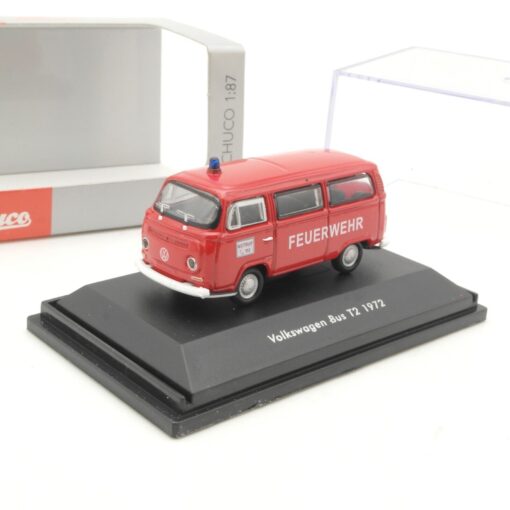 Schuco 1:87 Volkswagen Bus T2 1972 Feuerwehr in OVP QR9931