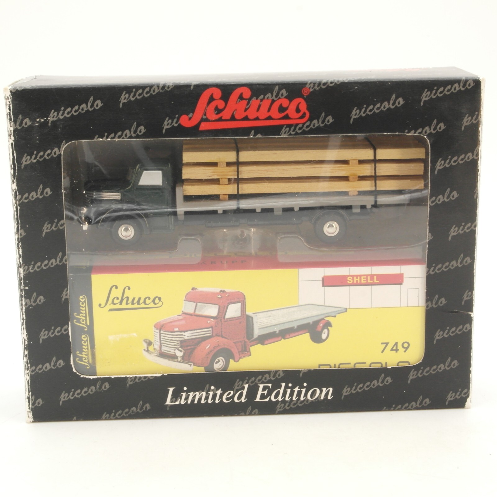 Schuco 1:90 Krupp 749 Pritschenwagen Holzhandel in OVP RG7303 – Bild 4