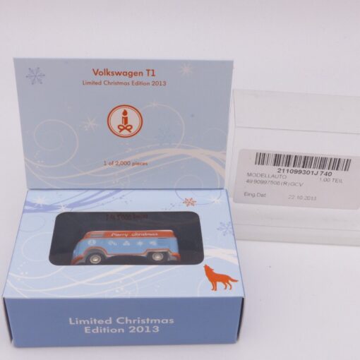 Schuco 1:90 Sondermodell Volkswagen T1 Bus Merry Christmas in OVP EX4849 – Bild 4
