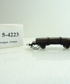 Technomodell H0e 5-4223 Flachwagen mit Ladung der DR in OVP PR157
