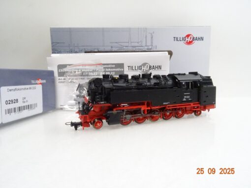 Tillig H0m 02928 Dampflok BR 99 222 der DR in OVP JL3153