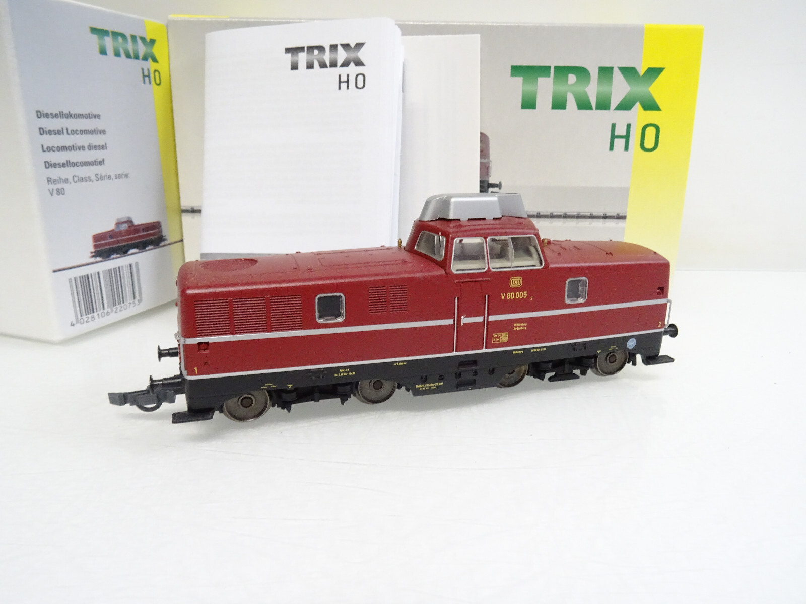 Trix H0 22075 Diesellok BR V 80 005 der DB mit DSS in OVP LE2598