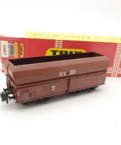Trix H0 3487 Selbstentladewagen Erz der DB in OVP RR1516