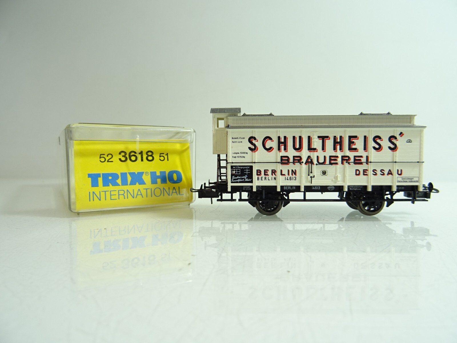 Trix H0 3618 gedeckter Güterwagen Schultheiss Brauerei der in OVP PR1096