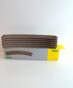 Trix H0 62230 gebogenes Gleis 6 Stück siehe Foto in OVP PK2209