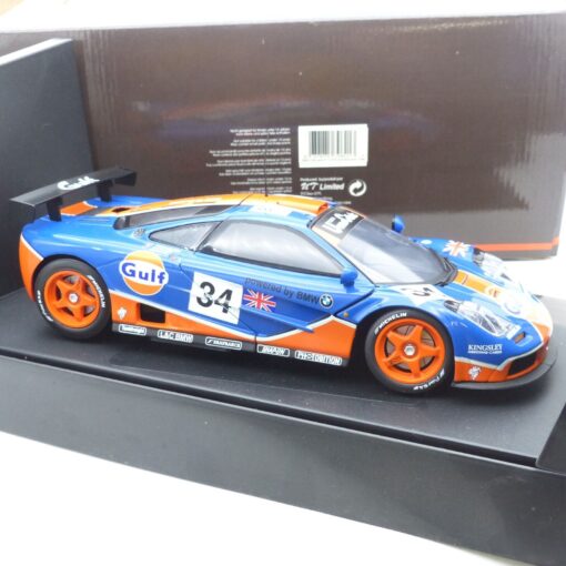 UT Models 1:18 39621 McLaren F1 GTR Gulf Racowen 1986 #34 in OVP EX5724 – Bild 4
