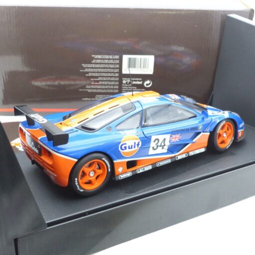 UT Models 1:18 39621 McLaren F1 GTR Gulf Racowen 1986 #34 in OVP EX5724 – Bild 5