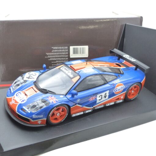 UT Models 1:18 39621 McLaren F1 GTR Gulf Racowen 1986 #34 in OVP EX5724
