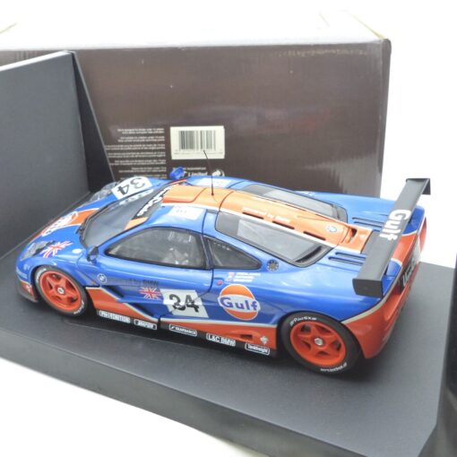 UT Models 1:18 39621 McLaren F1 GTR Gulf Racowen 1986 #34 in OVP EX5724 – Bild 7