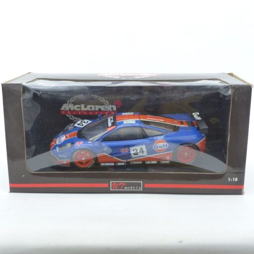 UT Models 1:18 39621 McLaren F1 GTR Gulf Racowen 1986 #34 in OVP EX5724 – Bild 8