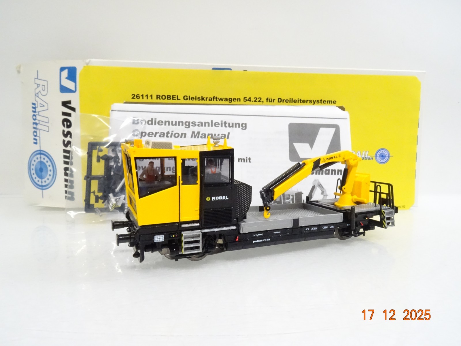 Viessmann H0 2611 AC ROBEL Gleiskraftwagen 54.22 Digital Sound in OVP JL5133
