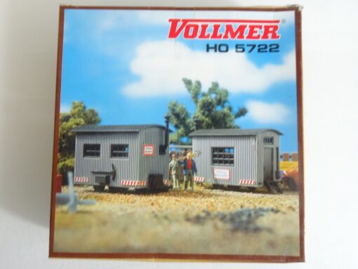 Vollmer H0 5722 Bauwagen 2 Stück in OVP QR5239