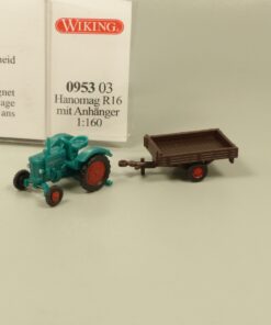 Wiking 1:160 N 095303 Hanomag R 16 Traktor mit Anhänger in OVP EX6215