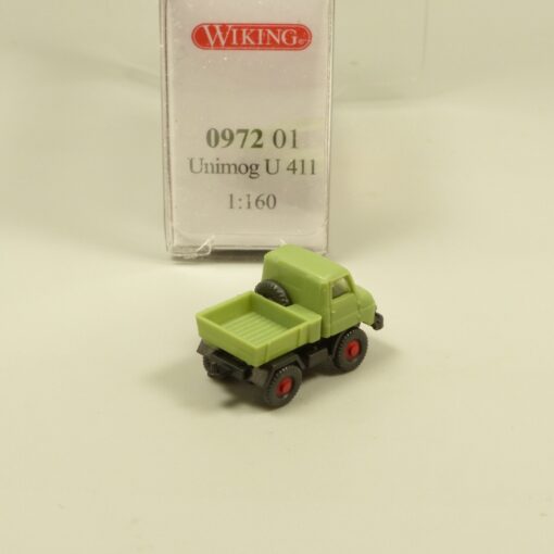 Wiking 1:160 N 097201 Unimog U 411 resedagrün in OVP EX6220 – Bild 3