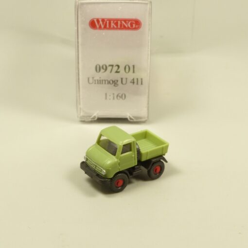 Wiking 1:160 N 097201 Unimog U 411 resedagrün in OVP EX6220