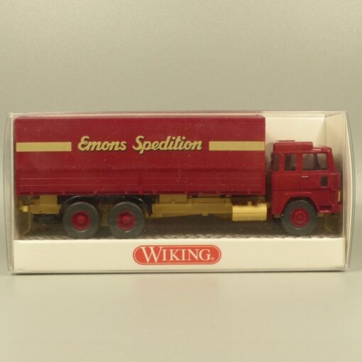 Wiking 1:87 047550 Magirus 235 D 22 F Pritschen-LKW Emons in OVP EX7184 – Bild 4