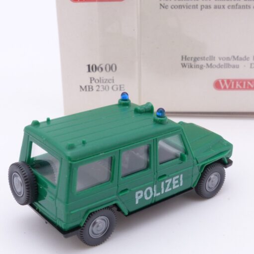 Wiking 1:87 10600 Mercedes Benz 230 GE Polizei in OVP EX3272 – Bild 3