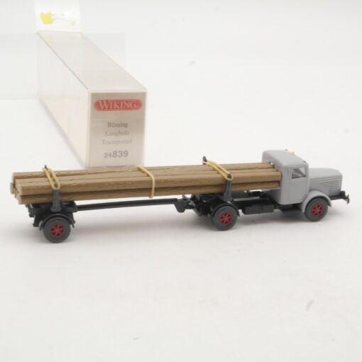 Wiking 1:87 24839 Büssing 8000 Langholztransporter in OVP RR3390 – Bild 3