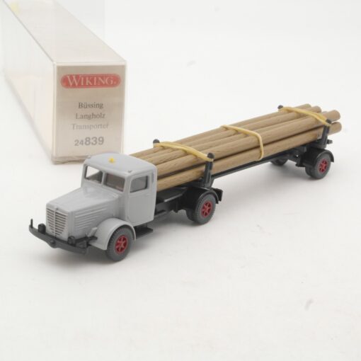 Wiking 1:87 24839 Büssing 8000 Langholztransporter in OVP RR3390