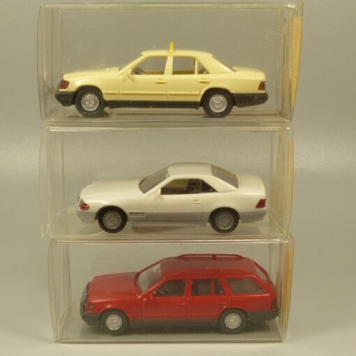 Wiking 1:87 3er-Pack ältere Mercedes PKW Modelle in OVP EX6017