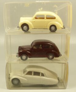 Wiking 1:87 3er-Pack ältere PKW Modelle Oldtimer in OVP EX6014