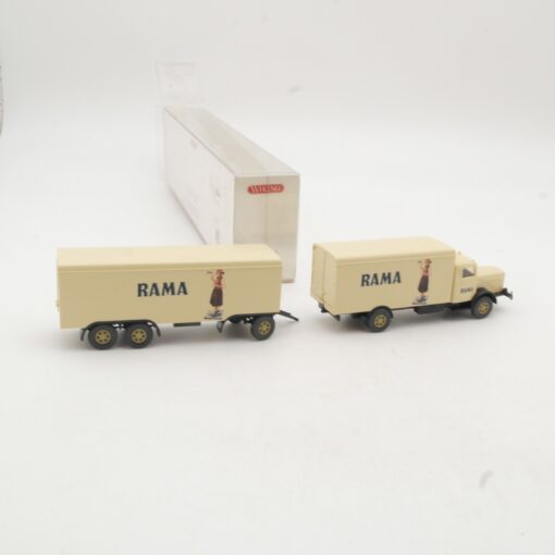 Wiking 1:87 886 06 40 Büssing 8000 Koffer-Lastzug Rama in OVP RR3298 – Bild 3