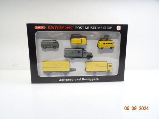 Wiking 1:87 H0 80-12 Set Post Zeltgrau und Honiggelb in OVP TF1033