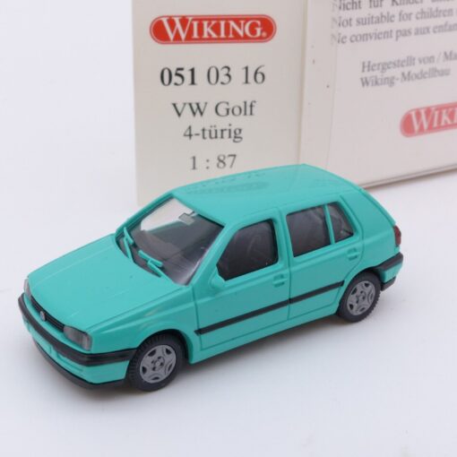 Wiking 1:87 Nr.: 0510316 VW Golf 4-türig lichtgrün, in OVP EX2888