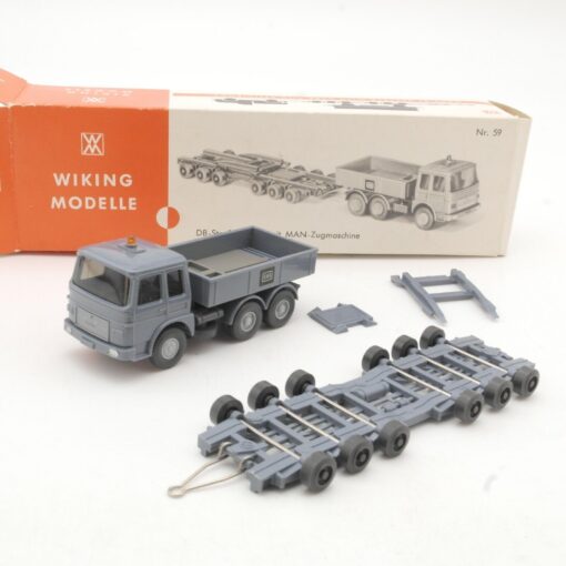 Wiking 1:87 Nr. 59 DB Straßenroller mit MAN Zugmaschine in OVP QR9485