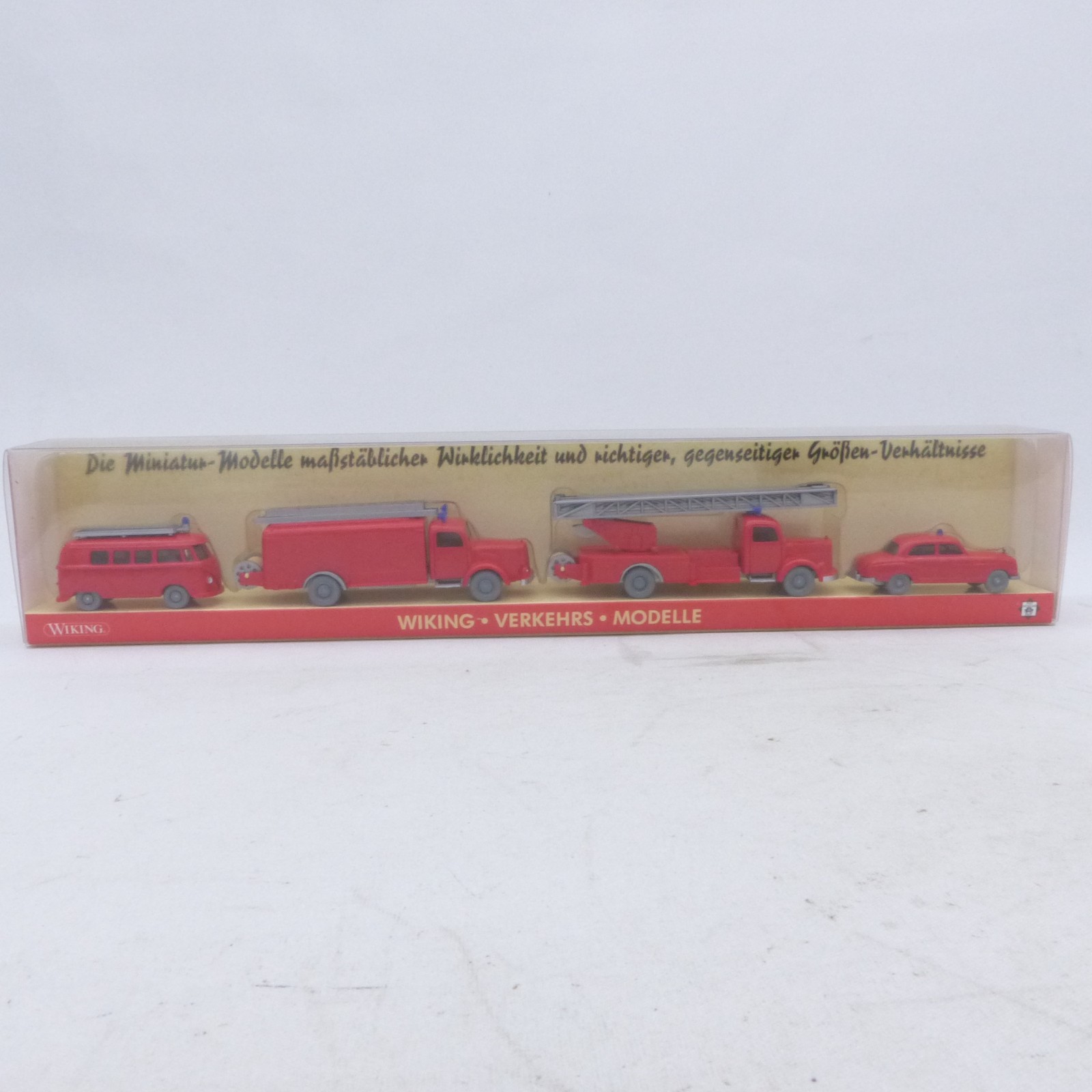 Wiking 1:87 PMS 182290 Themenset Feuerwehr mit 4 Modellen in OVP EX8478