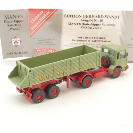 Wiking 1:87 PMS 254230 MAN F8 Hinterkipper Wandt neuwertig in OVP RG8128 – Bild 3